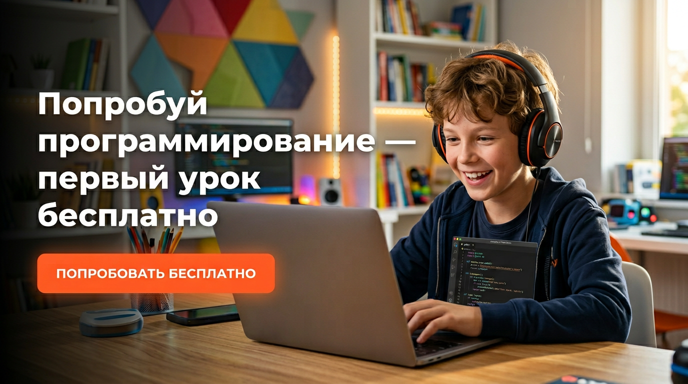 Попробуй программирование — первый урок бесплатно